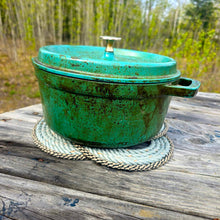 Rope Trivet Placemat Recycled Silver + Speckled Outside
