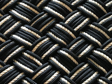 36" x 24" Navy and White Rope Rug
