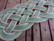 Green & Silver Rope Rug 31" x 12" - Alaska Rug Company