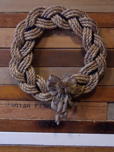 Rope Wreath - Manila Natural 16" - Alaska Rug Company