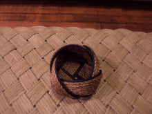 6" x 8" Rope Bowl-Manila and Navy - Alaska Rug Company