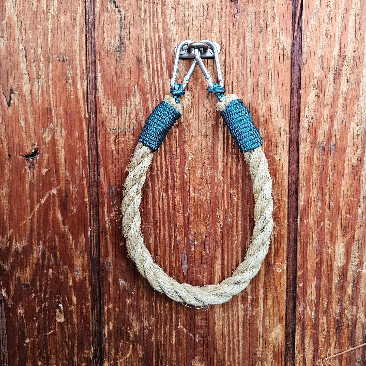Manila Rope Toilet Paper Holder with U-Hook | Alaskan Nautical Bathroom Decor