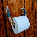 Manila Toilet Paper Holder with Cleats | Nautical Bathroom Decor