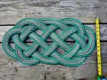 24" x 12" Centerpiece Trivet Silver and Green