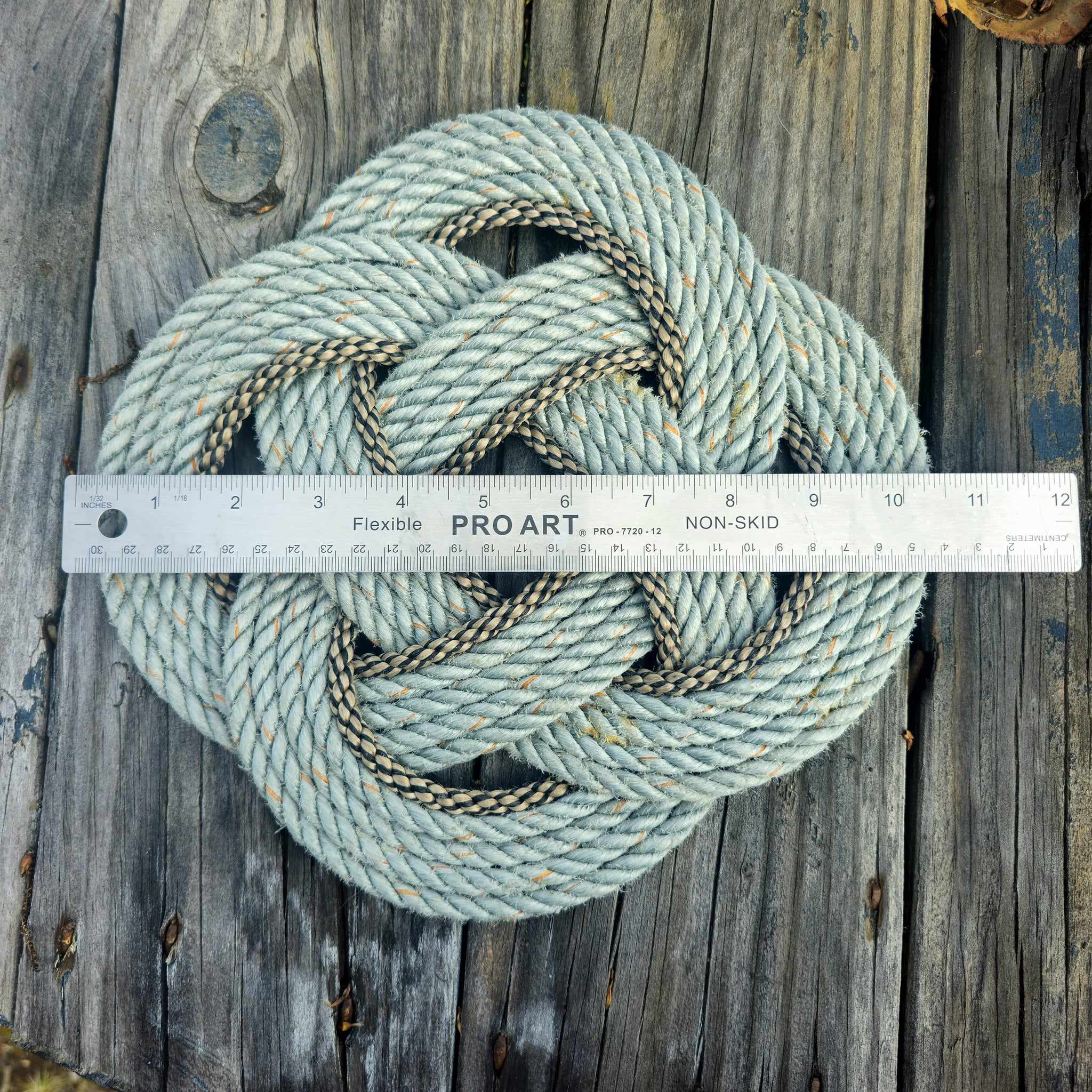 Rope Trivet Placemat Recycled Silver + Speckled Inside