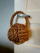 6" Monkey Fist Knotted Bookend or Doorstop Manila Rope