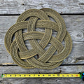 Natural Tan Recycled Rope Trivet | Handwoven in Alaska