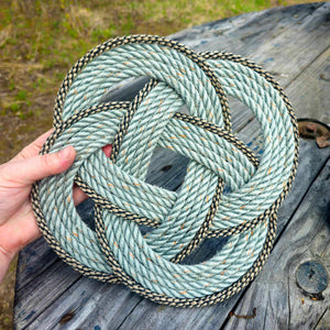 Rope Trivet Placemat Recycled Silver + Speckled