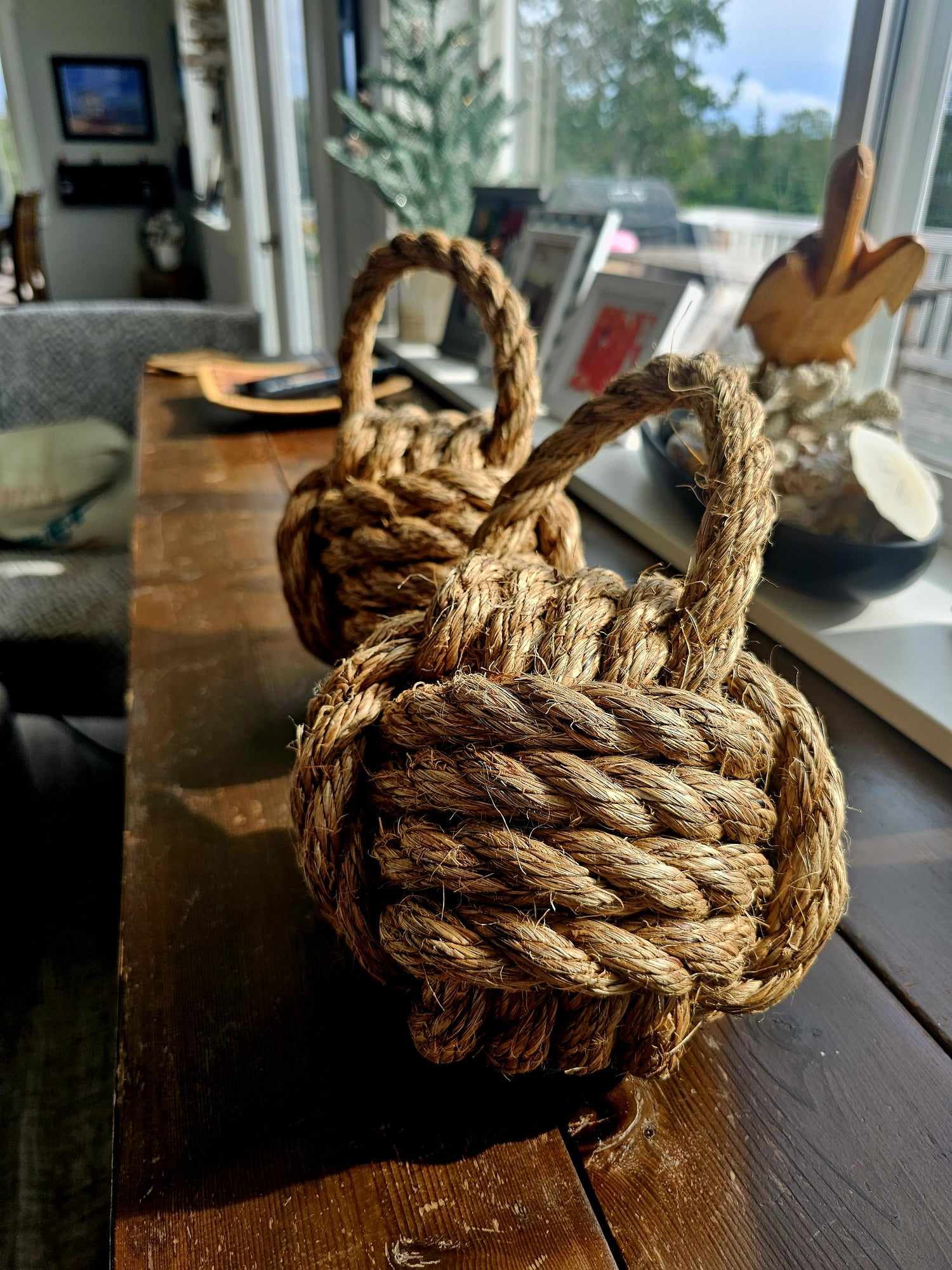 Monkey Fist Knotted Bookend or Doorstop Manila Rope – Alaska Rug