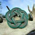 Silver & Green 5-Star Recycled Rope Trivet | Handwoven in Alaska