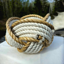 Rope Bowl 5" x 6" Decorative Knotted Nautical Basket