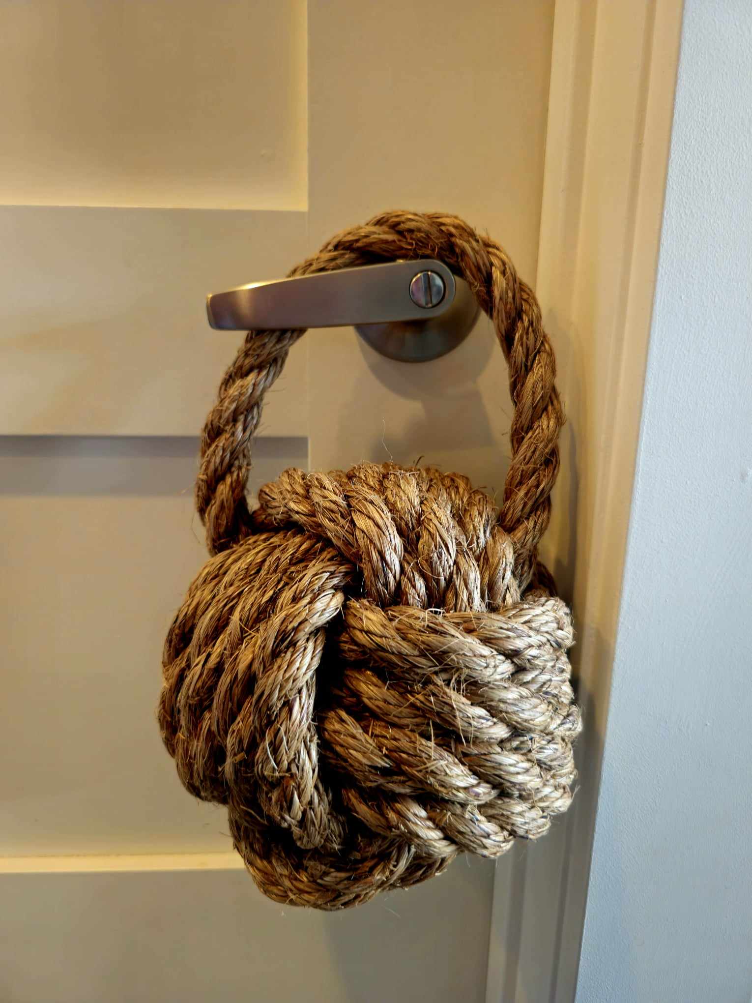 Monkey Fist Knotted Bookend or Doorstop Manila Rope – Alaska Rug
