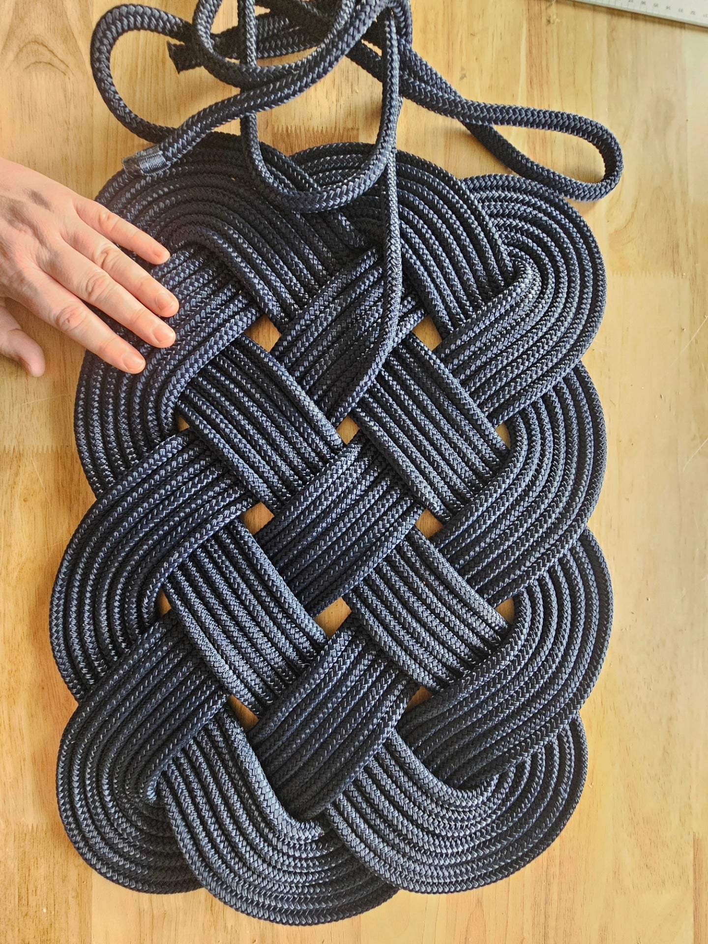 COMING SOON! Navy Rope Rug 24" x 16" | Handwoven in Alaska