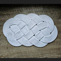 Off-White Ocean Plait Rope Rug | 30" x 15" Handwoven Alaskan Entry Mat