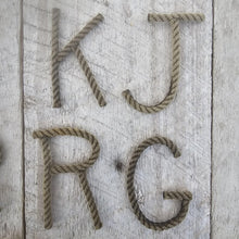 4 Inch Rope Letter / Number MADE TO ORDER