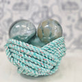 Crabby Blue Handwoven Rope Bowl | Alaskan Fishing Rope Decor