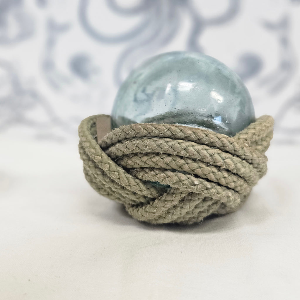 Ukidama Nest | Handwoven Alaskan Fishing Rope Cradle for Glass Floats