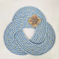 Blue Trefoil Handwoven Rope Trivet | Recycled Alaskan Fishing Rope