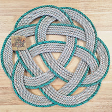 Silver and Green Trivet