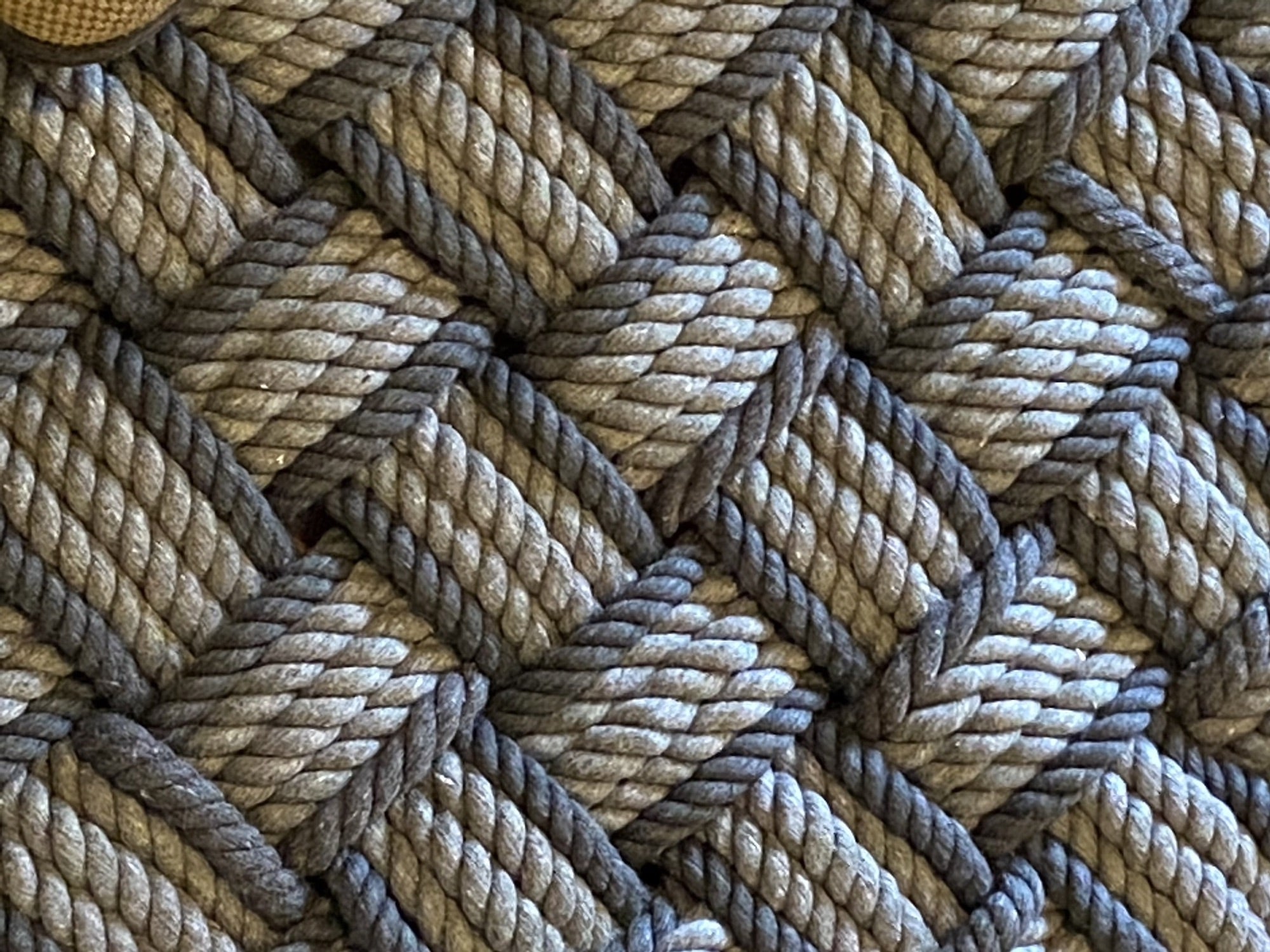 New Cotton Mat 24" x 34" Light & Dark Grey