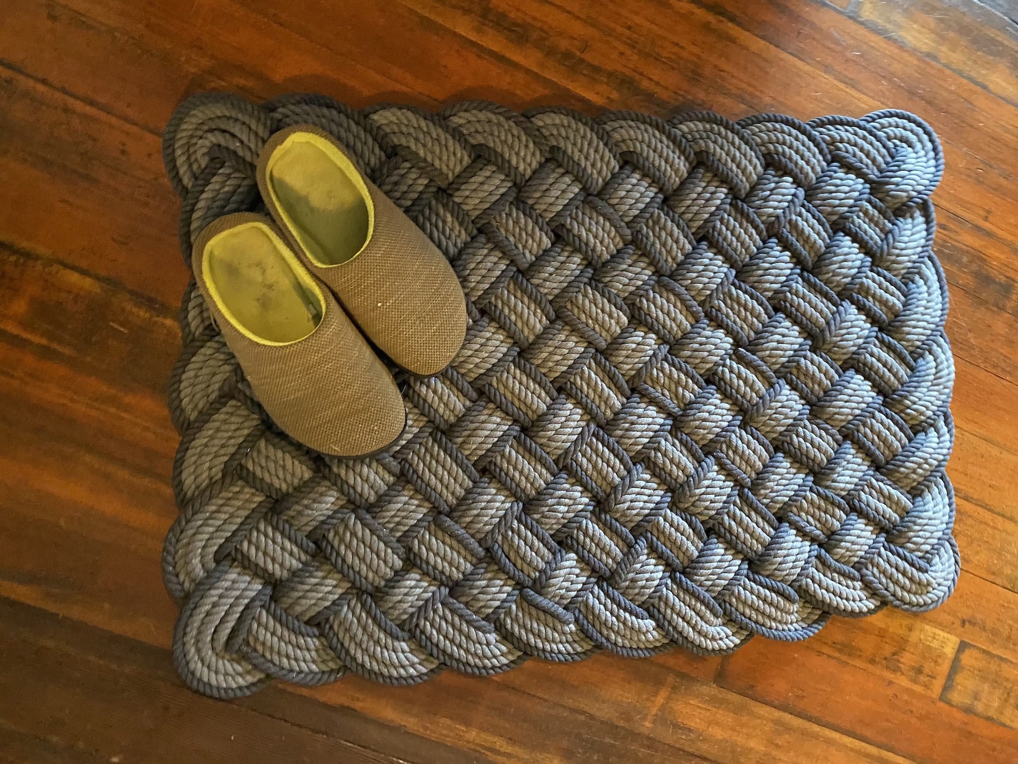 New Cotton Mat 24" x 34" Light & Dark Grey