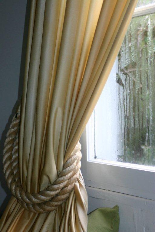 Thick Rope Curtain Tie Backs-Beige - Alaska Rug Company