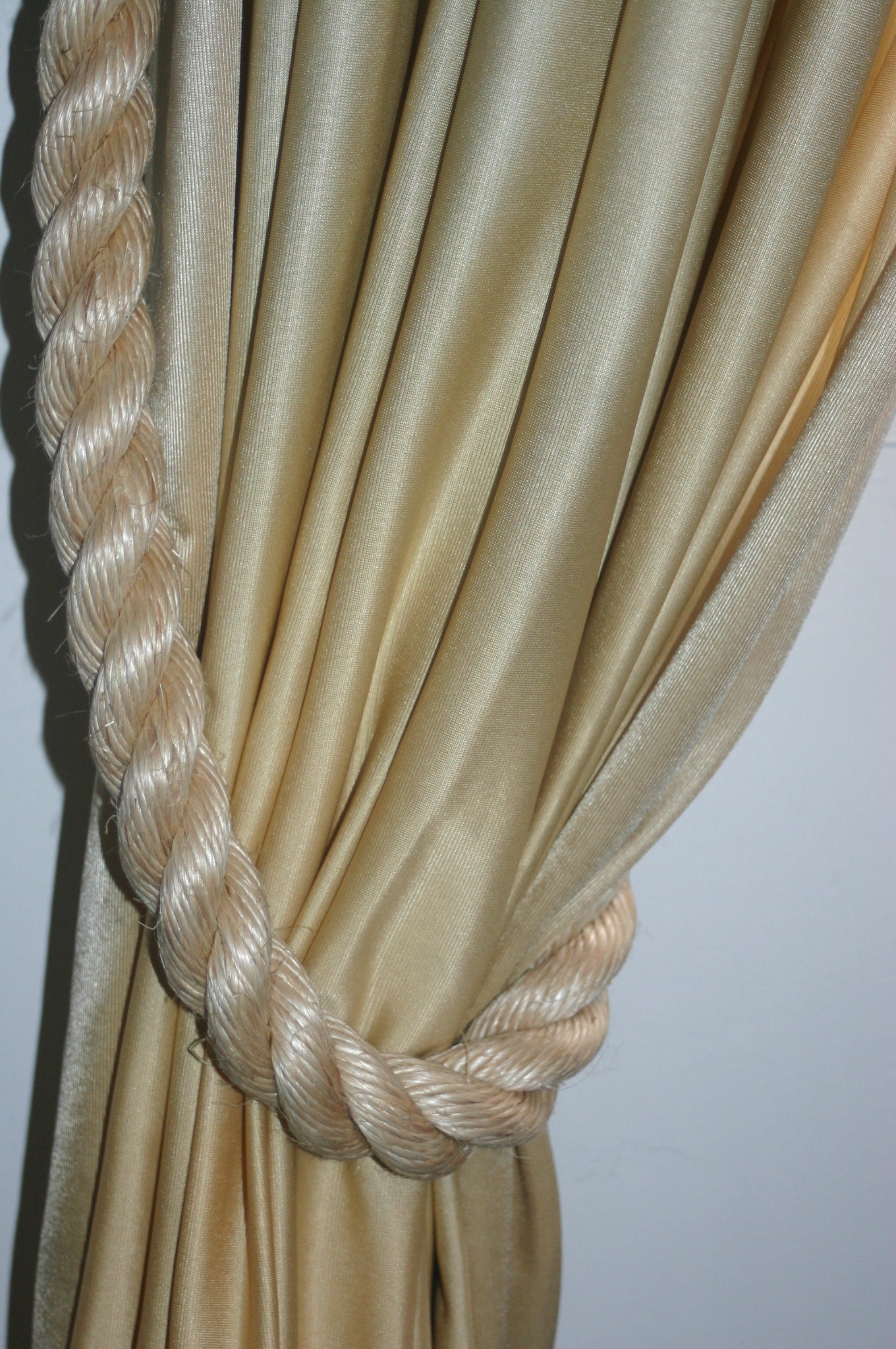 Thick Rope Curtain Tie Backs-Beige - Alaska Rug Company