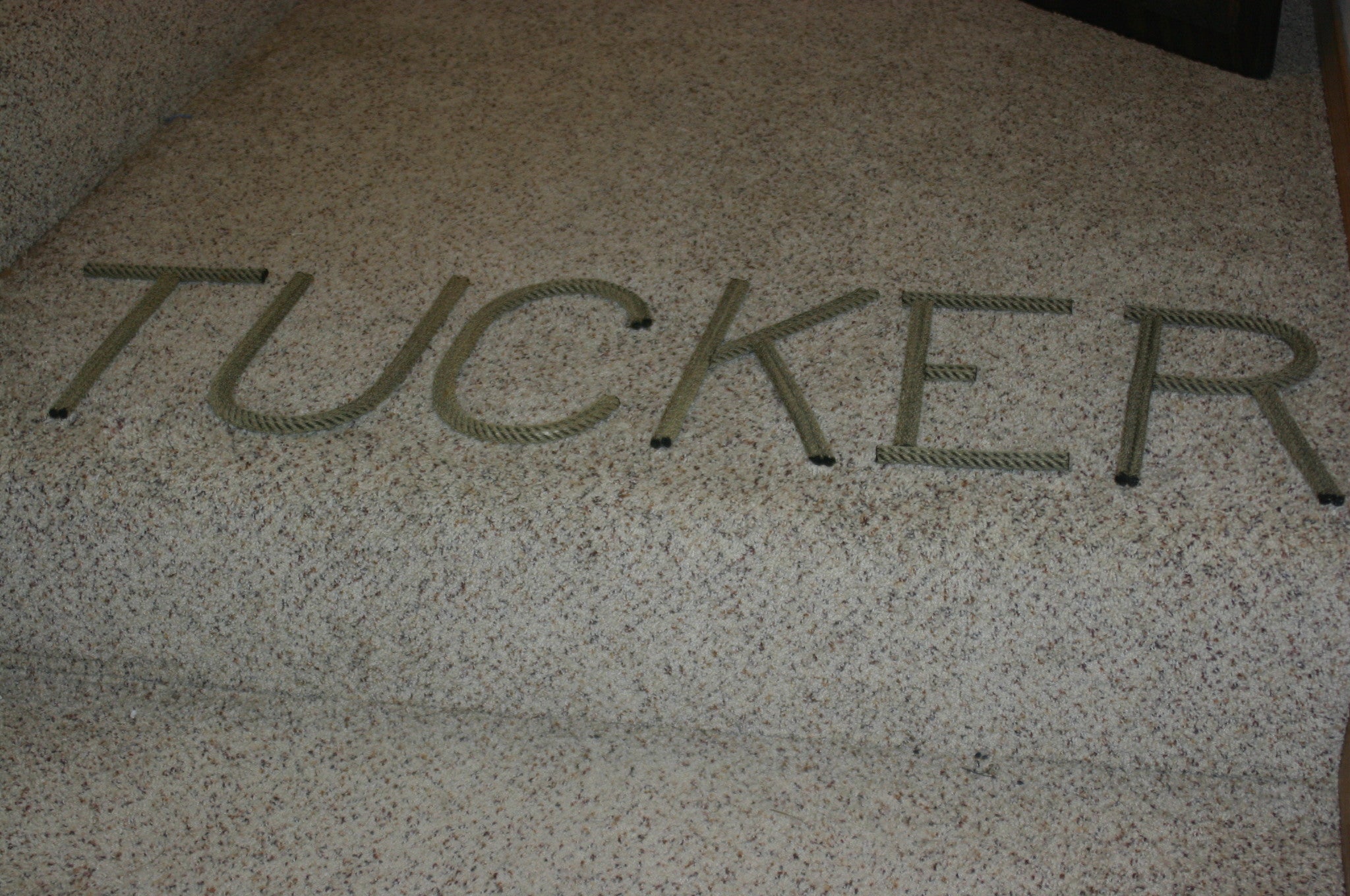 10 Inch Rope Letter / Number MADE TO ORDER - Alaska Rug Company