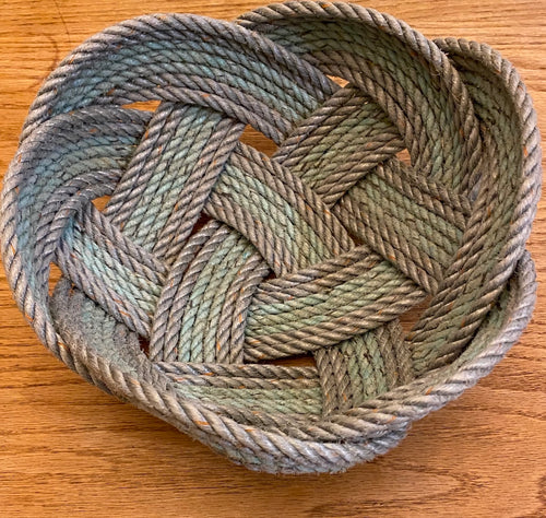 Green Trimmed with Double Silver Basket