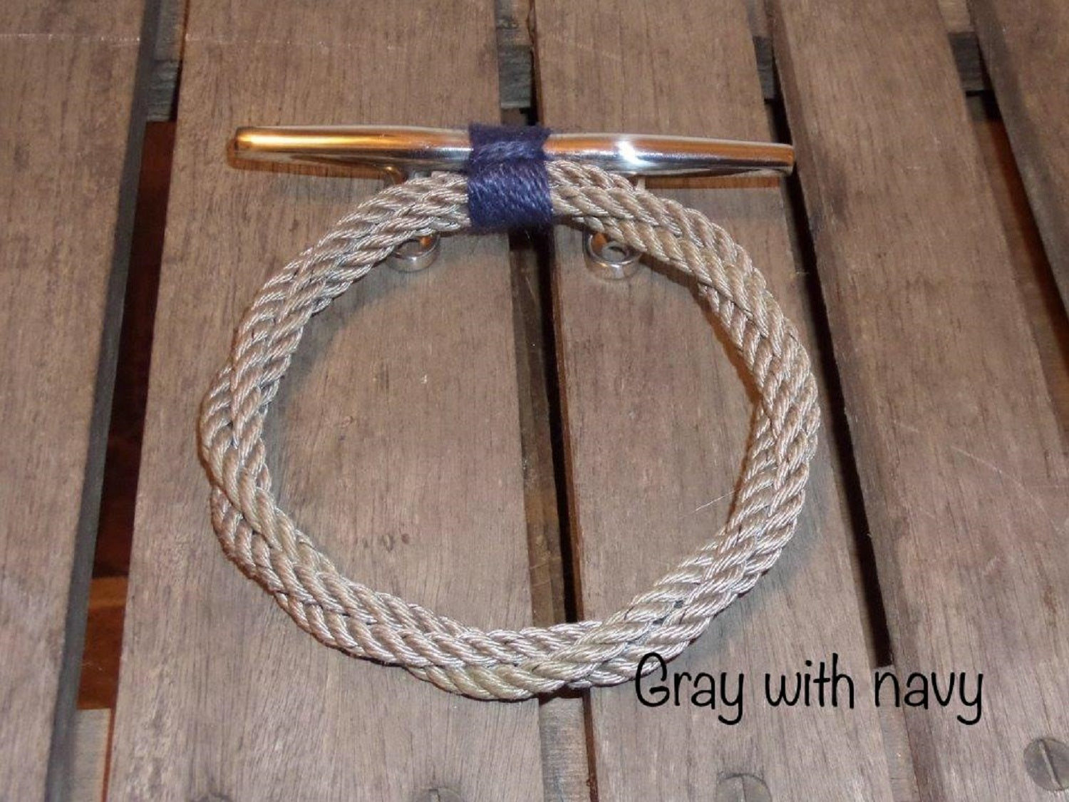 Rope Towel Ring Rack-Grey