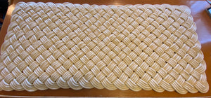 Tan Cotton Mat 48 x 24" Rope Rug