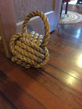 Large 10" Monkey Fist Knotted Bookend or Doorstop Manila Rope - Alaska Rug Company