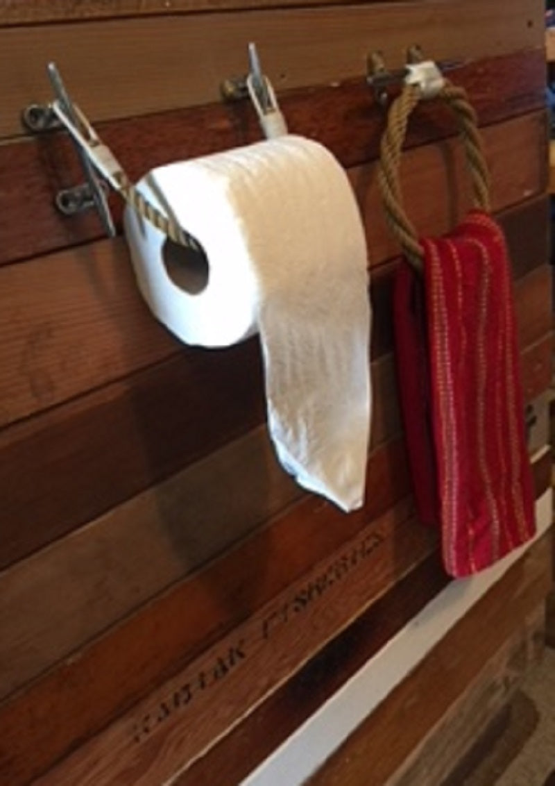 Rope Toilet Paper Holder & Towel Ring