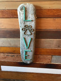 LOVE with Paw Print Wall Hanging (VERTICAL)