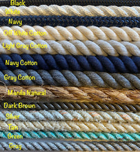 Set of Rope Towel Rack & T.P. Holder-Navy