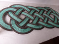 Rope Rug Green with Double Brown Accent 36" x 12" - Alaska Rug Company