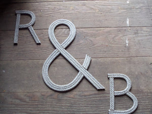 8 Inch Rope Letter / Number MADE TO ORDER - Alaska Rug Company