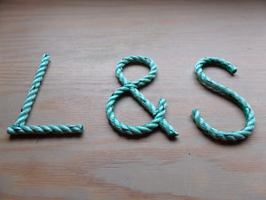 4 Inch Rope Letter / Number MADE TO ORDER - Alaska Rug Company