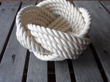 7" x 5 " Bowl- Cotton Off white - Alaska Rug Company