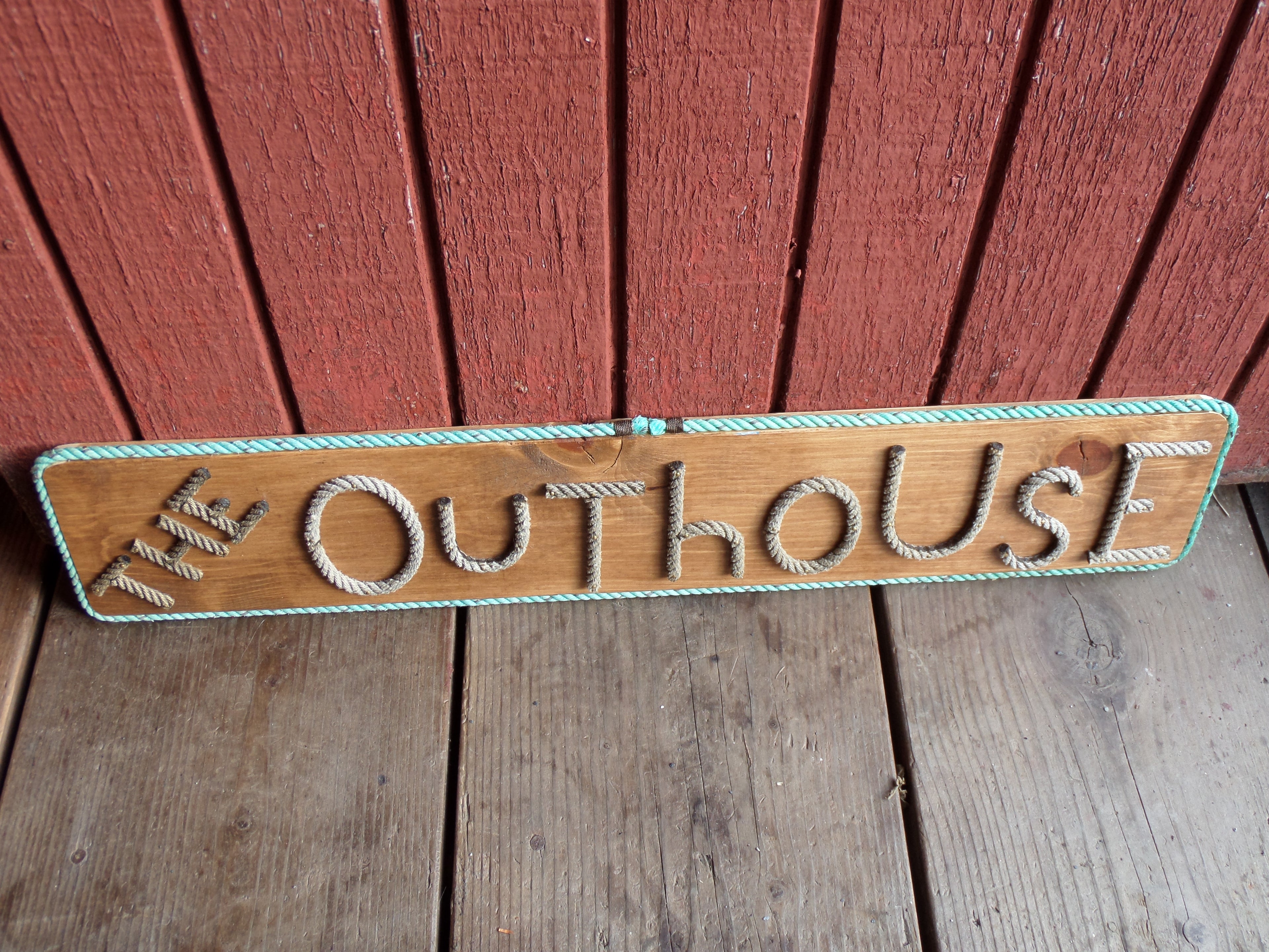The OUTHOUSE -funky rope letters