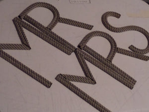 Wedding Decor Rope Letters Custom Made