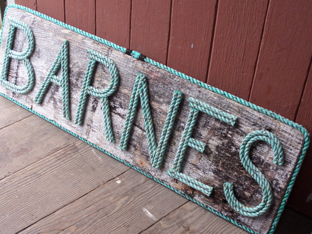 8 Inch Rope Letter / Number MADE TO ORDER - Alaska Rug Company