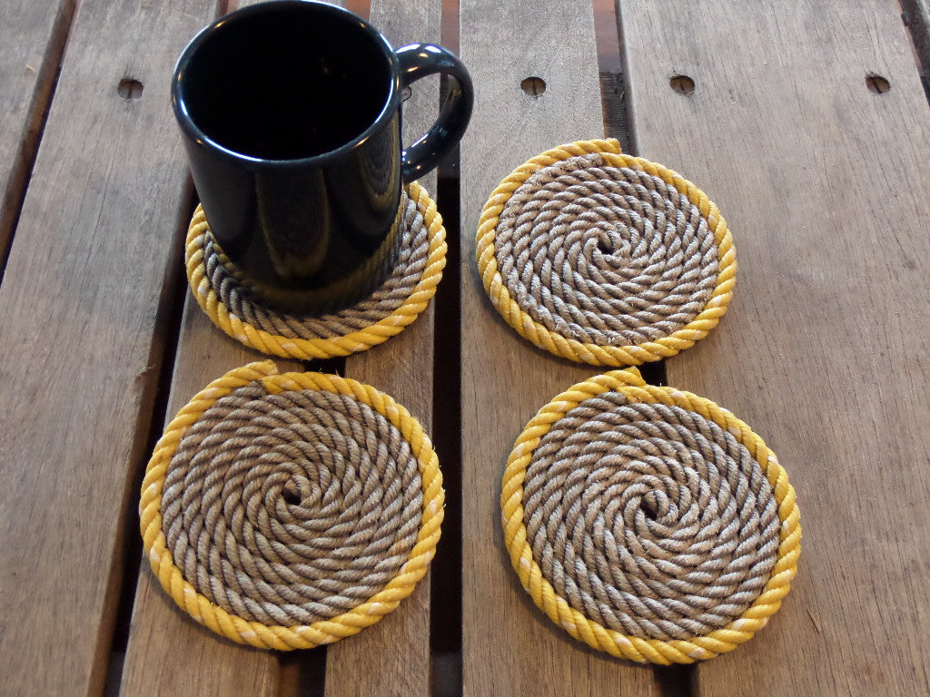 Set of 4 Coasters 2 color (Choose Color) - Alaska Rug Company