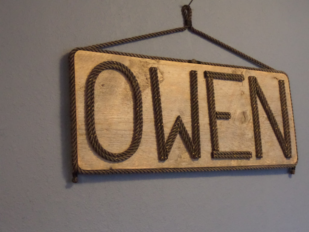 8 Inch Rope Letter / Number MADE TO ORDER - Alaska Rug Company
