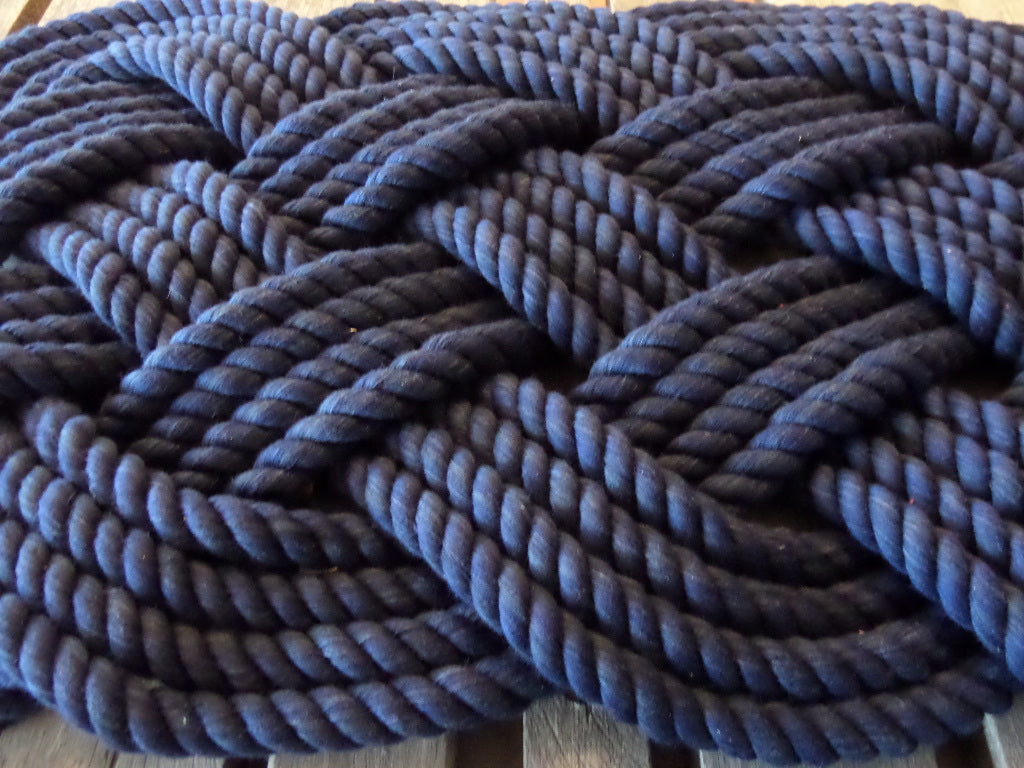 BathMat Cotton Navy 21" x 15"