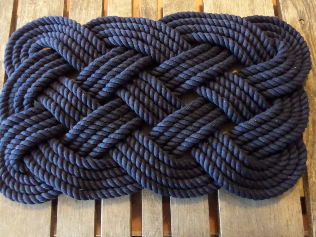 BathMat Cotton Navy 21" x 15"