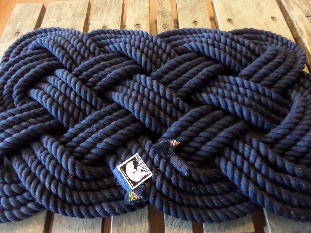 BathMat Cotton Navy 21" x 15"