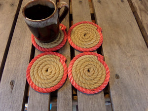 Set of 4 Coasters 2 color (Choose Color) - Alaska Rug Company