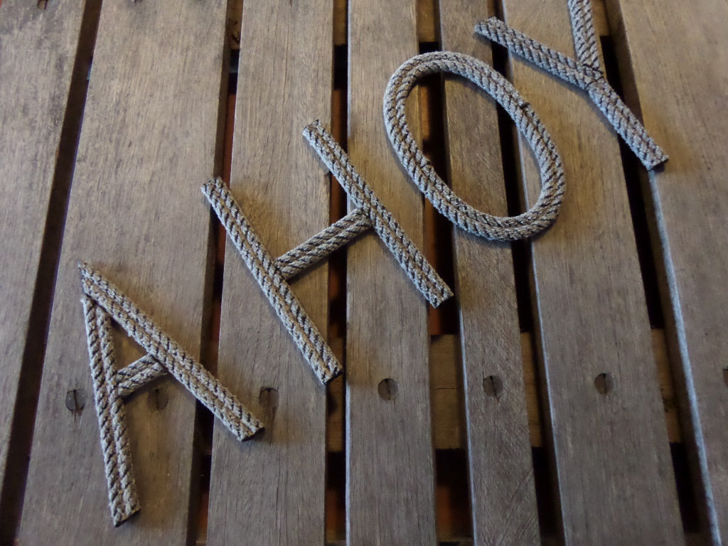 6 Inch Rope Letter / Numbers MADE TO ORDER - Alaska Rug Company
