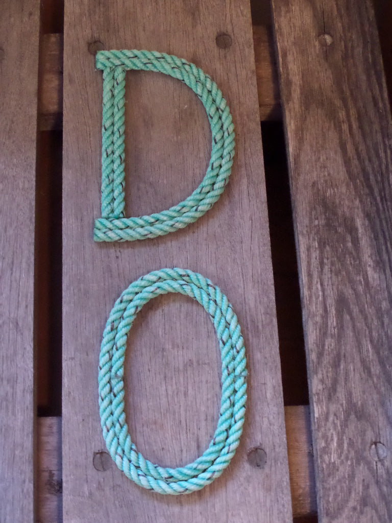 6 Inch Rope Letter / Numbers MADE TO ORDER - Alaska Rug Company